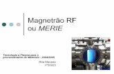 Magnetrão RF ou MERIE · Outline |Introdução |MERIE: Magnetically Enhanced Reactive Ion Etcher zIdeia zDescrição do Modelo • Modelo Homogéneo • Aquecimento das Baínhas