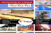 Brochure Latco 2016 Colombia - media.cylex.com.co · Arenado y Granallado ... Soldadura de Tuberías Cambio de Techo de Tanques y Silos. Preparación de Superficie Asfalto y Concreto
