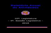 Relatório Anual de Atividades - camarabotucatu.sp.gov.br · Entidade: Coordenadoria Geral do SAMU 192 ... realizado no dia 19.2.2016. Visita de Alunos da EMEF “Américo Virgílio