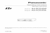 Operating Instructions - Panasonic · Operating Instructions Before operating this product, please read th e instructions carefully and save this manual for future use. F1108T0 -F