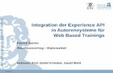 Integration der Experience API in Autorensysteme für Web ... · – mLearning (mobile Learning, mobile Apps, Tablet Computing) ... – LRS als RESTful WebService ... • Entwicklung