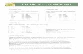 ITALIANO IV - IL CONDIZIONALE - missp-classes.weebly.commissp-classes.weebly.com/uploads/2/3/5/9/23598078/grammar.pdf · 4 5 6 Inserire il condizionale presente dei verbi irregolari