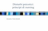Disturbi psicotici: principi di nursing · Classificazione DSM-IV delle Psicosi