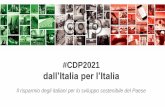 #CDP2021 dall’Italia per l’Italia CDP_Piano... · del Gruppo CDP sul territorio CDP Equity SACE SIMEST CDP 12. CDP Infrastrutture, PA e Territorio ... Società ingegneria Reti