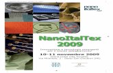 NanoItalTex 2009 · NanoItalTex 2009 Innovazione e tecnologie emergenti per il tessile abbigliamento 10-11 novembre 2009 ... 3Centro Tessile Cotoniero e Abbigliamento Spa, ...
