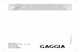 15002252 Espr-Base V2 -7L -00 - EspressoCafe.ro · GAGGIA S.p.a. si riserva il diritto di apportare tutte le modifiche ritenute necessarie. GAGGIA S.p.a. reserves the right to carry