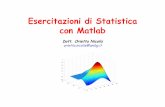 Esercitazioni di Statistica con Matlab · ÆLa distribuzione Normale Standard N ... Sia X una v.c. con media µ=3 e s.q.m σ=4. a) ... Supponendo che la variabile X esprima il