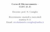Corso di Microeconomia CLEC (L-Z · Scienze Economiche: il percorso del vostro Corso di Laurea … Microeconomia: studia il comportamento dei singoli agenti economici; Macroeconomia:
