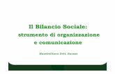 Il bilancio sociale - Studio Suozzo · (Premio Sodalitas - Media) Imprese (Banche, P.A.) Responsabilità Sociale: Elementi di ... dell’azienda, mentre il Bilancio Sociale documenta