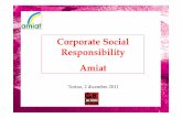 Corporate Social Responsibility Amiat - CSR Piemonte · Giugno 2006- Premio Sodalitas - Amiat ... 2009 Amiat redige il primo bilancio di ... Sponsorizzazioni di attività ed eventi