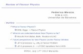 Review of Flavour Physics - ffp14.cpt.univ-mrs.frffp14.cpt.univ-mrs.fr/DOCUMENTS/SLIDES/MESCIA_Federico.pdf · Federico Mescia ECM & ICC, Universitat de Barcelona. FFP14, July 17th