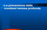 La prevenzione della trombosi venosa profonda - Normeditec TVP con... · trombosi venosa profonda. 30.000 persone in Italia muoiono ogni anno per embolia polmonare, superando quelle