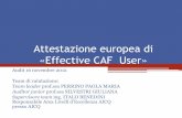 Attestazione europea di «Effective CAF User» · Supervisore team ing. ITALO BENEDINI Responsabile Area Livelli d'Eccellenza AICQ presso AICQ . Cosa attesta la ECU label