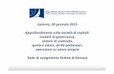 Genova, 20 gennaio 2015 - odcecge.it · • Modello Monistico, funzione di amministrazione e controllo, rispettivamente esercitate dal consiglio di amministrazione e da ... Sistema