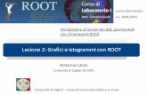 Lezione 2: Grafici e istogrammi con ROOT - INFN Cagliarigruppo3.ca.infn.it/auras/downloads/Lezione02.pdf · Operatori logici: && (AND) || (OR) Tipi di variabile predefiniti ... blocchi