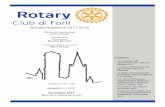 Annata Rotariana 2017-2018 - ROTARY CLUB FORLI · • Formazione Rotariana: Organizzazione del Rotary - Il Rotary Club, il Rotaract Club e l’Interact Club • Compleanni del mese