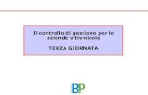 Il controllo di gestione per le aziende vitivinicole TERZA ... · Il controllo di gestione per le aziende vitivinicole TERZA GIORNATA . TERZA GIORNATA – DISPENSE GESTIONE VINO ...