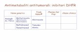 Antimetaboliti antitumorali: inibitori DHFR · IIn sperimentazione nella terapia del T-Cell linfoma resistente ... immunitaria cellule T: Linfoma, ... Antitumorale e Antivirale N