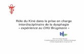 Rôle du Kiné dans la prise en charge interdisciplinaire de ... · Parkinson, Huntington Paralysies faciales. dysphagie Atteintes Anatomique s Atteintes Neurologique s Atteintes