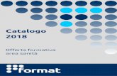 Catalogo 2018 - Format sas - Portale Formazione · Pratica clinica infermieristica ... 2.27 La gestione dei percorsi di week surgery e day surgery 2.28 Le infezioni correlate alle