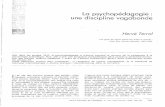 La psychopédagogie: une discipline vagabondedata.over-blog-kiwi.com/0/57/30/82/201309/ob_f6f5b8_la-psychoped... · La psychopédagogie: une discipline vagabonde Hervé TerraI «