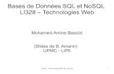 Bases de Données SQL et NoSQL LI328 – Technologies Websoulier/data/TechnoWeb/DataSource.pdf · Java et un SGBD Pré-requis ... Java Database Connectivity. LI328 - Technologies
