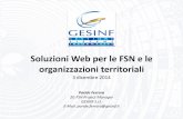 Soluzioni Web per le FSN e le organizzazioni territoriali · 3 dicembre 2014 Paride Ferrara ... contabile con il metodo della partita doppia ai fini ... • È necessaria la doppia