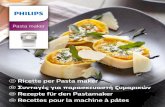 Pasta maker - download.p4c.philips.com · Pâtes nero pescatore 5 8 Tagliatelle à la saucisse rustique 6 2 ... manuale utente sono stati testati per garantire ottimi risultati. Nel