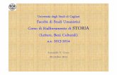 Università degli Studi di Cagliari Facoltà di Studi ...facolta.unica.it/studiumanistici/files/2013/09/Corso-Storia-UNICA... · Federico I, il “Barbarossa”, ... “guelfi”