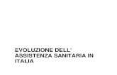 EVOLUZIONE DELL’ ASSISTENZA SANITARIA IN ITALIA · Assistenza Domiciliare Case di riposo Unitàdi prevenzione Unita’sub-acuti Riabilitazione e lungodegenza Assistenza ospedaliera