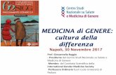 MEDICINA di GENERE: cultura della differenza - sigg.it · Prevalenza di demenza in Cina Zhou DF Acta Neurol Scand 2006 Incidenza di Demenza Italia Studio di Conselice - essere donna