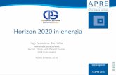 Horizon 2020 in energia - geometrice.it 2016/5.borriello cassa geometri... · APRE 2013 Horizon 2020 in energia Ing. Massimo Borriello National Contact Point Secure, Clean and Efficient