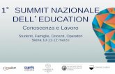 1 SUMMIT NAZIONALE DELL EDUCATION - berti.gov.it · Incontro a cura di Sergio Bettini, psicologo dell’orientamento e Linee guida sulla scelta del percorso universitario