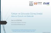 Türkiye ve Dünyada Güne Enerjisi - mmo.org.tr · 2009; Evsel kullanım için (