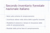 Secondo inventario forestale nazionale italiano · Secondo inventario forestale nazionale italiano. Prima fase ~ 301.000 punti campione. 1 km. su ortofotocarta digitale Legenda. 1