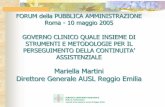 Mariella Martini Direttore Generale AUSL Reggio Emiliaarchive.forumpa.it/forumpa2005/convegni/relazioni/884_mariella... · •Scandiano: 3 NCP ... le forme di associazionismo, compresa