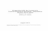 Programul IPA de Cooperare Transfrontalieră România ... · Programul IPA de Cooperare Transfrontalieră România – Republica Serbia 2014-2020 Raport de mediu Versiune de lucru