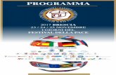 PROGRAMMA - Comune di Brescia · FESTIVAL DELLA PACE “La rappresentazione della Pace nell’arte dall’antichità all’età contemporanea” Brescia 14 novembre 2017 Conferenza