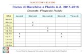 Corso di Macchine a Fluido A.A. 2015-2016 - people.unica.itpeople.unica.it/pierpaolopuddu/files/2012/04/Maccchine_15.pdf · • Catalano, Napolitano, “Elementi di macchine operatrici