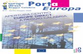 Porta Europa - europedirect.reggiocal.iteuropedirect.reggiocal.it/wp-content/uploads/2012/07/Newsletter1.pdf · presentazione newsletter ”il centro d'informazione europea europe