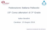 Federazione Italiana Pallavolo 15° Corso allenatori di 3 ... Tecnico... · – Negoziazione continua di obiettivi, metodi, ruoli, leadership. – Condivisione delle decisioni. ...