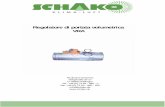 Regolatore di portata volumetrica VRA - schako.com · - adatto alla regolazione di portate variabili e costanti, della pressione nel locale e in canale - campo di pressione differenziale
