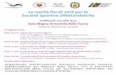  · Le novità fiscali 2018 per le ... La Gestione degli impianti ... CONI - Comune di Livorno Ore 17-30 - Le novità in merito agli aspetti fiscali delle ASD e SSD ...