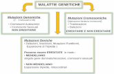 MALATTIE GENETICHE - users.unimi.itusers.unimi.it/minucci/PatologiaLezioni_2018-19/Malattie genetiche... · Malattie genetiche: comprendono tutte quelle condizioni patologiche a carico