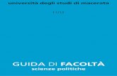 GUIDA DI FACOLTÀ - Scienze politiche, della comunicazione ...spocri.unimc.it/it/didattica/offerta-didattica/archivio-didattica/... · di Scienze politiche è stata istituita nel