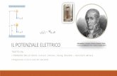 IL POTENZIALE ELETTRICO Alessandro Volta · Il potenziale elettrico Dato che la forza elettrica è il prodotto del campo per la carica di prova, il lavoro che essa compie sulla carica