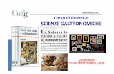 Corso di laurea in SCIENZE GASTRONOMICHE · Analisi sensoriale C.I. Produzioni vegetali tipiche ... LEONARDO DA VINCI, L’ULTIMA CENA, 1494-98, Santa Maria delle Grazie, Milano.