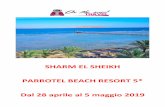 SHARM EL SHEIKH PARROTEL BEACH RESORT 5* Dal 28 aprile al … · Naama Bay è, invece, la parte moderna di Sharm, meta ideale per passeggiate, shopping e per hi in vaanza non disdegna