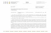 CIRC- sentenza TAR Lazio su ricorso CNF contro delibera ... · Ai Consigli degli Ordini degli Architetti, Pianificatori, Paesaggisti e Conservatori LORO SEDI OGGETTO: Trasparenza