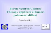 Boron Neutron Capture Therapy applicata ai tumori ...ppplab3.unipv.it/pubblica/magistrali/altieri_lm.pdf · 6 La Terapia per cattura neutronica è una tecnica binaria: 2.Arricchimento